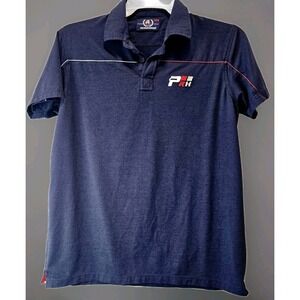 Vintage Y2K Style Rock House Polo London Men's Slim Fit‎ Polo Shirt Medium Navy